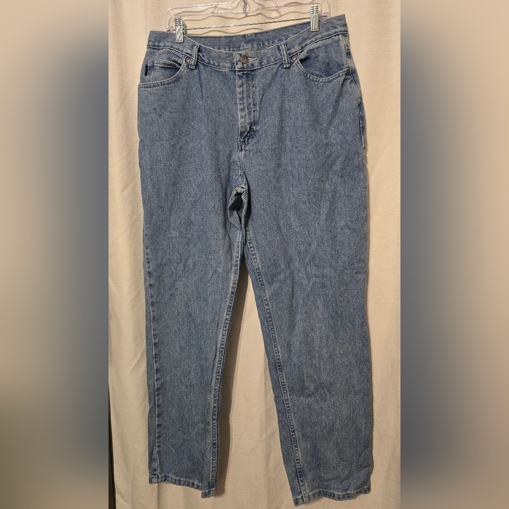 Vintage 90s Chic Blue Jeans Quility Icionic Size 16 - Picture 2 of 6